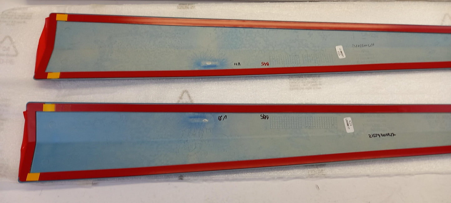 Original NISSAN Micra K14 Seitliche Karosserieverkleidungen Kit Blau KE7605FABL