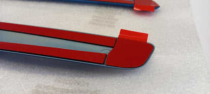 Original NISSAN Micra K14 Seitliche Karosserieverkleidungen Kit Blau KE7605FABL