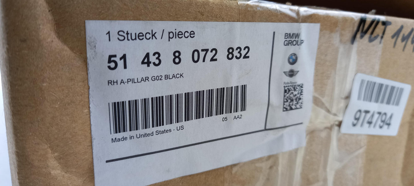 Original OE BMW Säulenverkleidung 51438072832