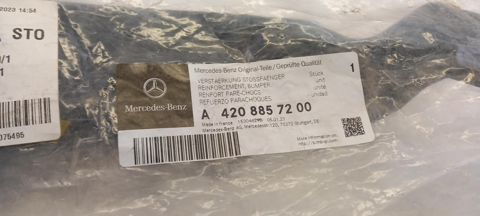 Original MERCEDES-BENZ Citan W420 Stoßfänger Halterung vorne A4208857200