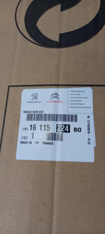 Original PEUGEOT 3008 5008 Rifter OPEL Zafira Life Wasserkühler 1611522480