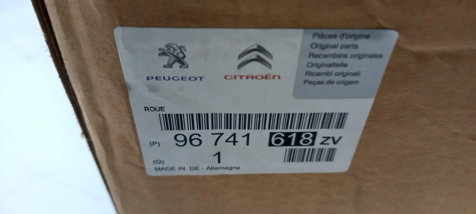 Original PEUGEOT 508 11-18 Alufelge STYLE 12 8Jx19 CH5-42 96741618ZV