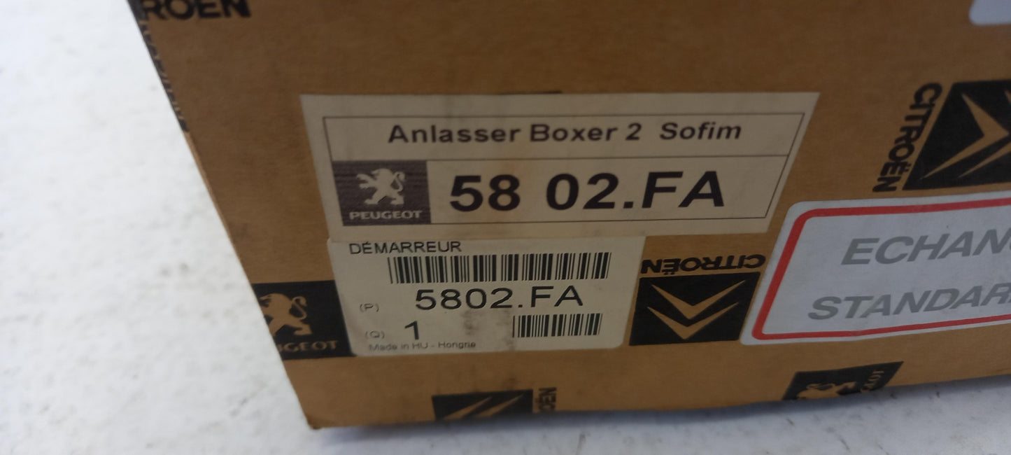 Original OE Peugeot Anlasser 5802FA