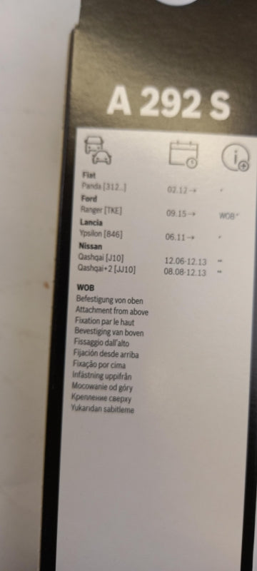 BOSCH für FIAT NISSAN FORD 380/600mm Wischerblättersatz (2st) vorne 3397007292