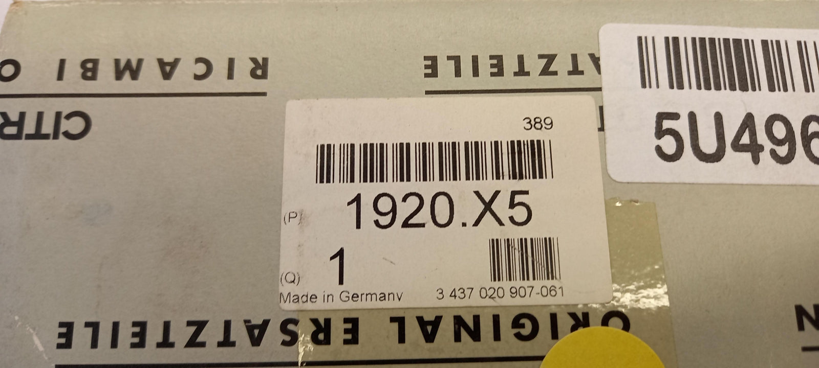 Original PEUGEOT 106 205 306 405 CITROEN AX ZX Einspritzgehäuse 1920X5