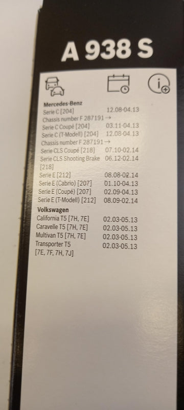 BOSCH Wischerblättersatz (2st) für MERCEDES VOLKSWAGEN 3397118938