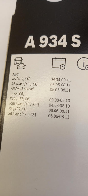 BOSCH Wischerblättersatz (2st) für AUDI A6 3397118934