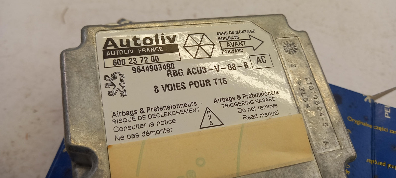 Original OE Peugeot Airbag Steuergerät 6556CA