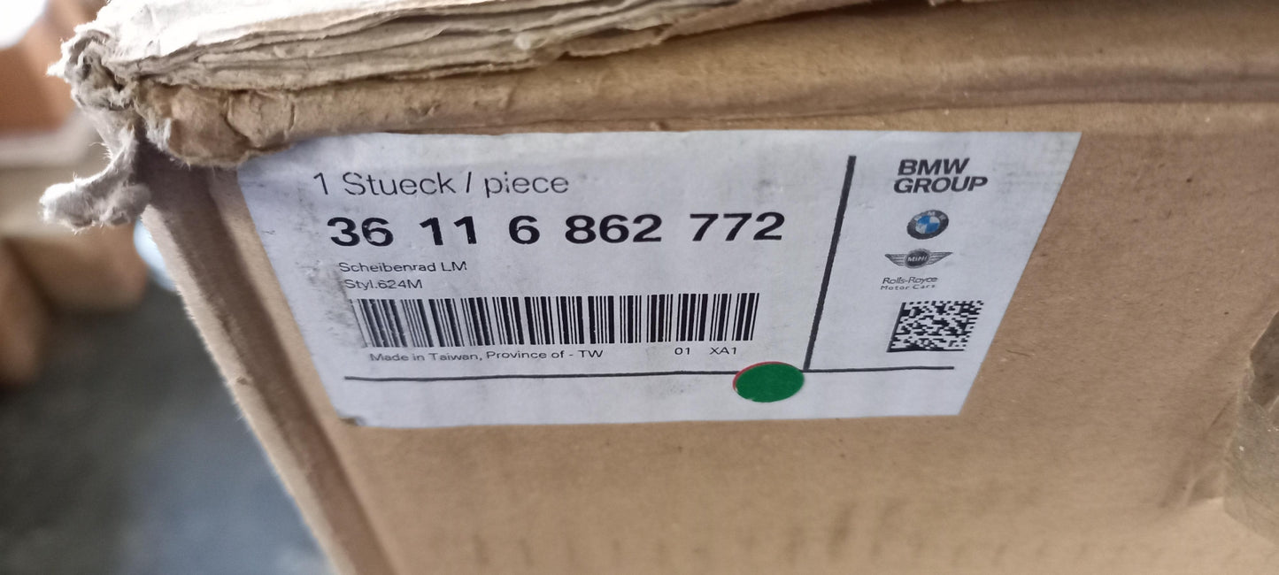 Original BMW 1er F20 F21 2er F22 F23 Alufelge 7.5Jx19 ET:45 schwarz 36116862772