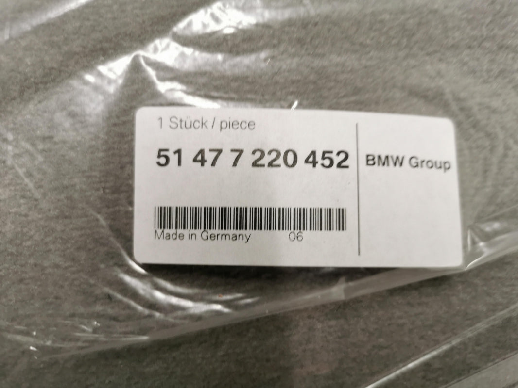Original BMW 5er F10 Fußmattensatz Velours Everestgrau 51477220452