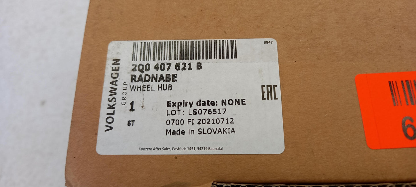 Original OE Volkswagen Radnabe 2Q0407621B