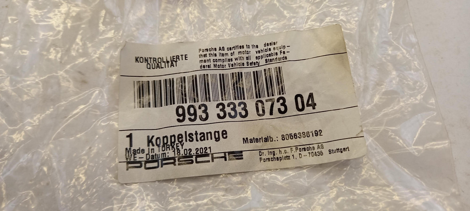 Original PORSCHE 911 (1994-1998) Stabilisator Koppelstange Hinten 99333307304