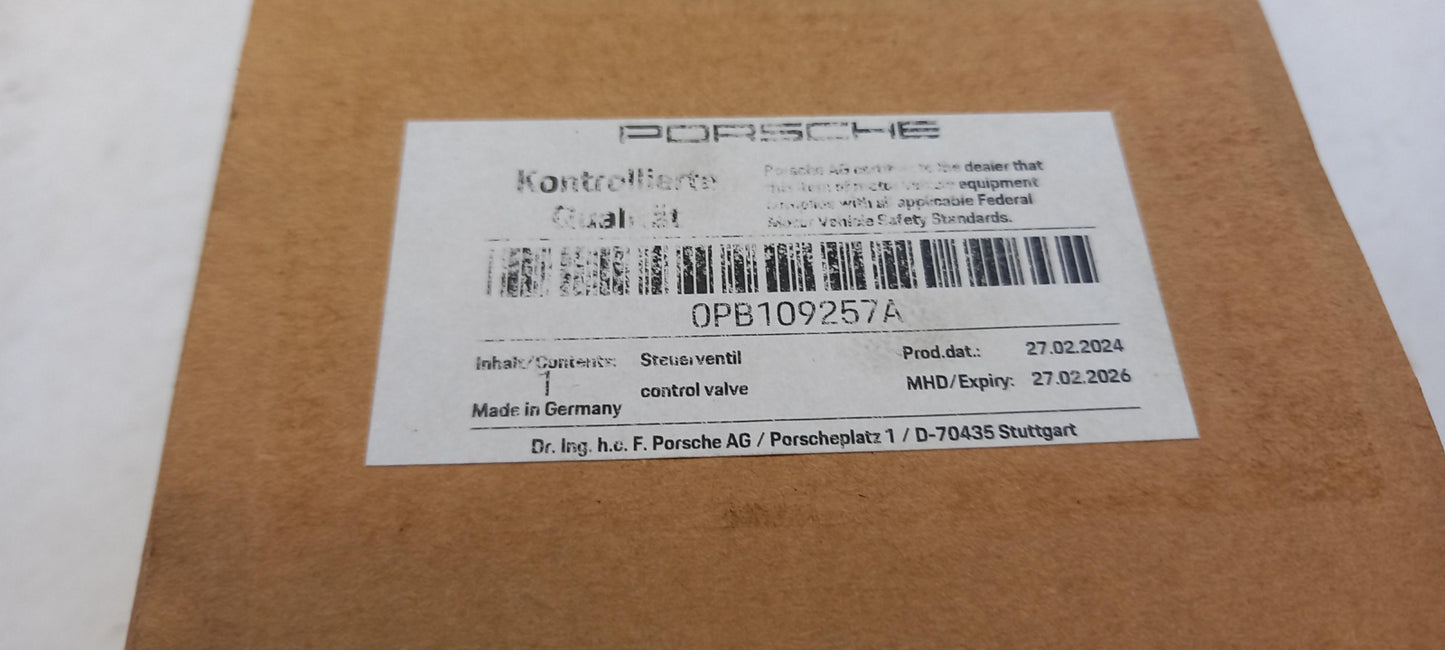 Original PORSCHE Cayenne E2 Cayman 982 Macan I 992 Steuerventil 0PB109257A