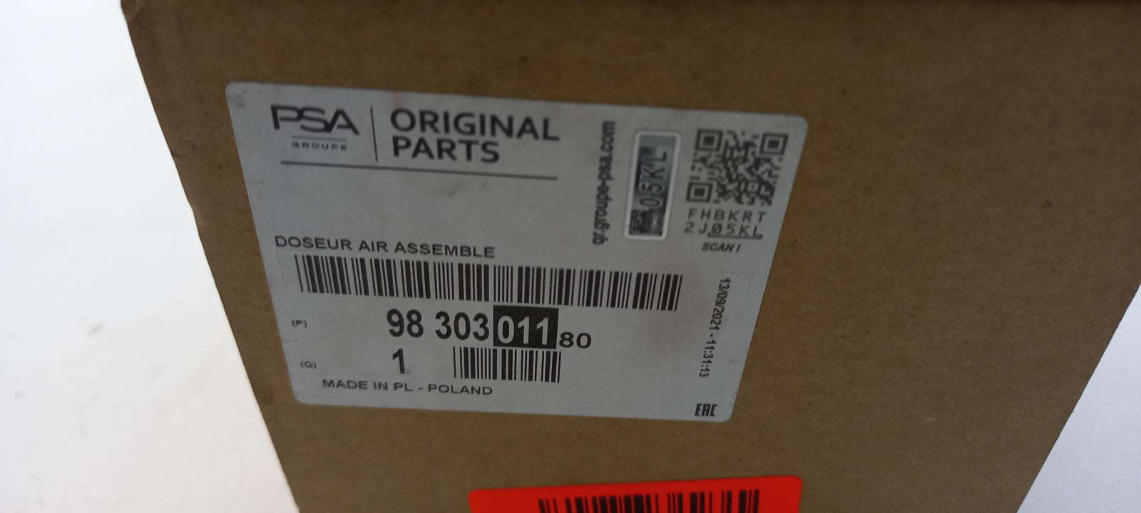 Original CITROEN C3 II III C4 II PEUGEOT 508 I Drosselklappe 1.6 HDI 9830301180