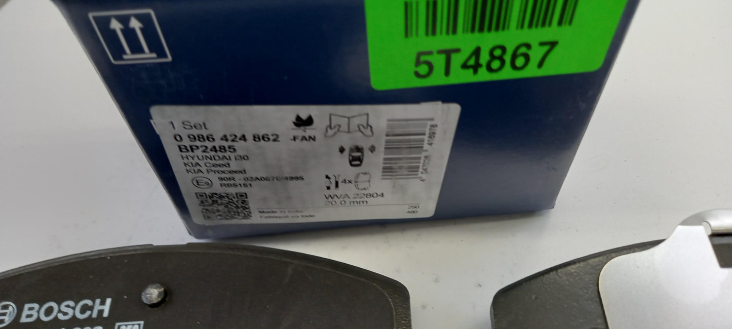 BOSCH für HYUNDAI i30 (2016-) KIA Ceed (2018-) Bremsbeläge Vorne 0986424862