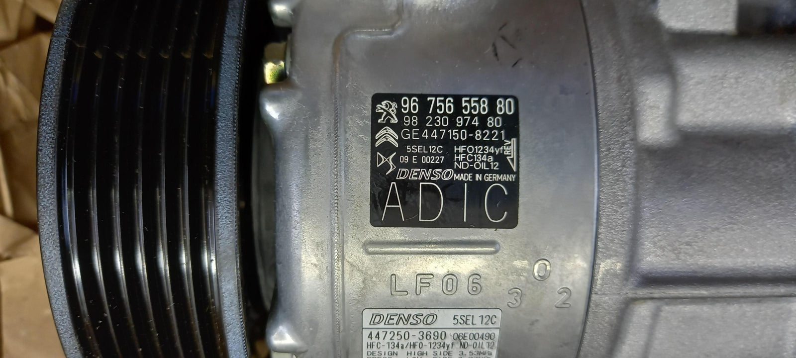 Original PEUGEOT 2008 3008 5008 CITROEN C3 C4 DS3 DS4 Klimakompressor 1623244980