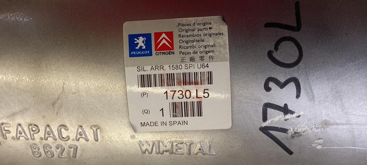 Original PEUGEOT Expert CITROEN Jumpy Schalldämpfer hinten 1730L5