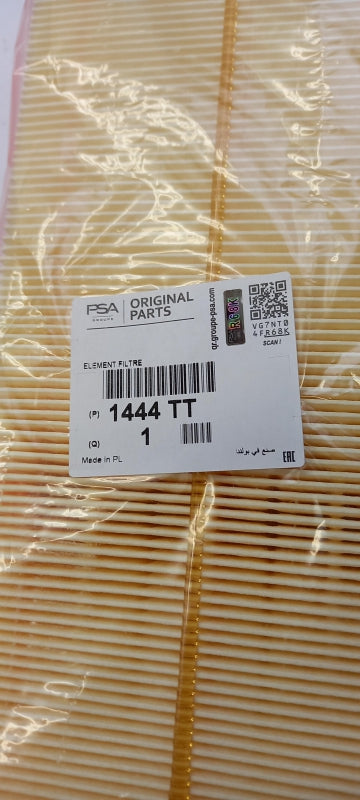 Original PEUGEOT 207 208 3008 308 508 CITROEN C4 C5 Luftfilter 1444TT