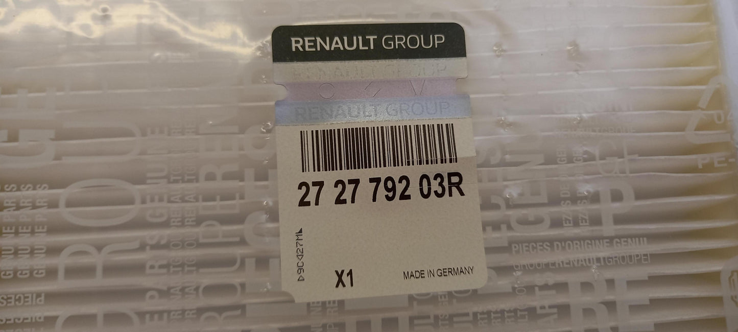 Original RENAULT Captur Clio 4 Duster Sandero Logan 2 Innenraumfilter 272779203R