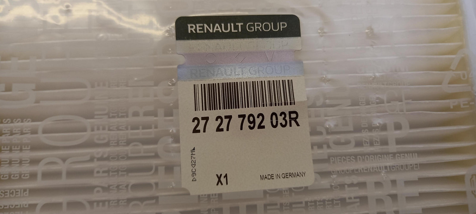Original RENAULT Captur Clio 4 Duster Sandero Logan 2 Innenraumfilter 272779203R