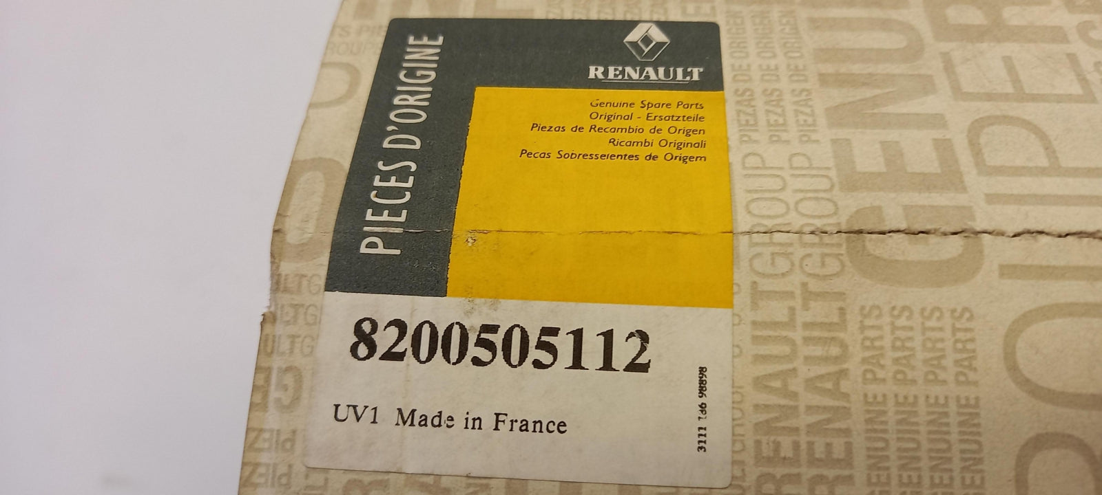 Original OE RENAULT 8200505112