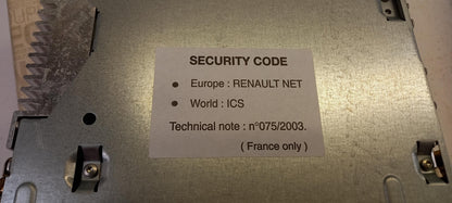 Original Megane II Scenic II Clio III CD-Radio Multimedia System 8200633637