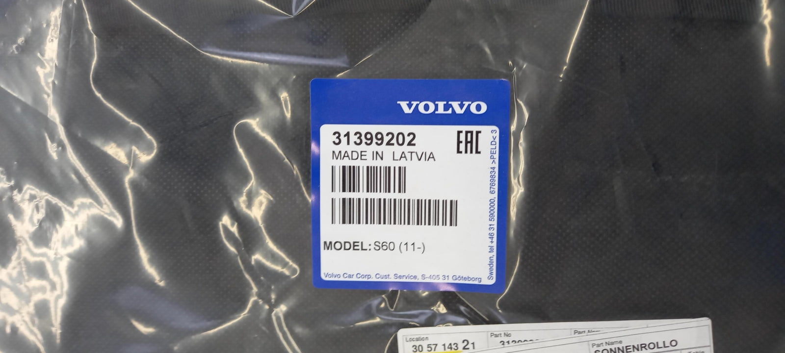 Original OE VOLVO Sonnenschutz 31399202