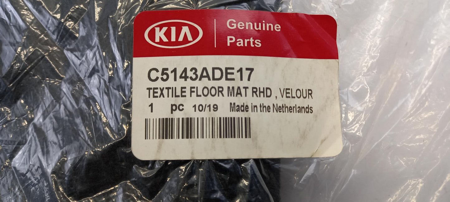 Original KIA Sorento (UM) 2015-2019 RHD Fußmattensatz Velour C5143ADE17