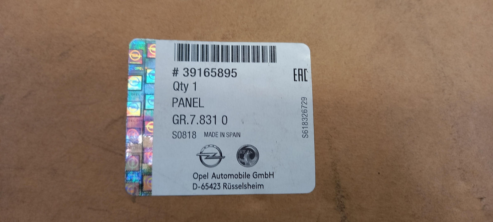 Original OPEL Combo Nebelscheinwerfer Abdeckung Vorne Links 39165895