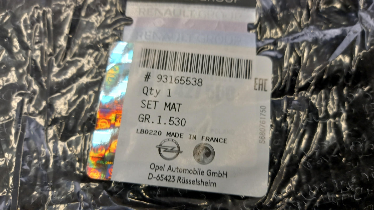 Original OPEL Movano B  Fußmatte 93165538
