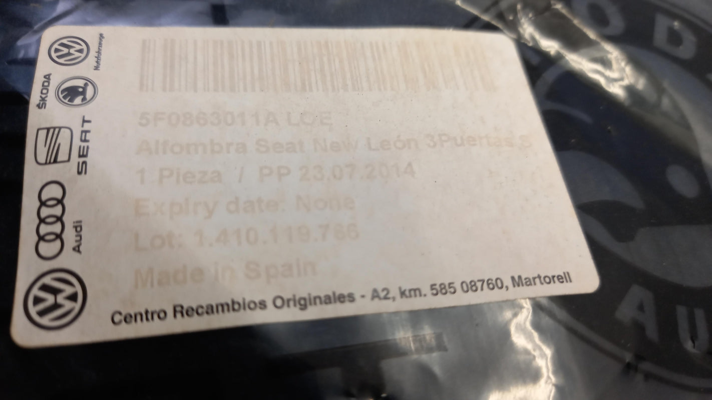 Original SEAT Leon SC (5F) (2013-2020) Fußmattensatz 5F0863011ALOE