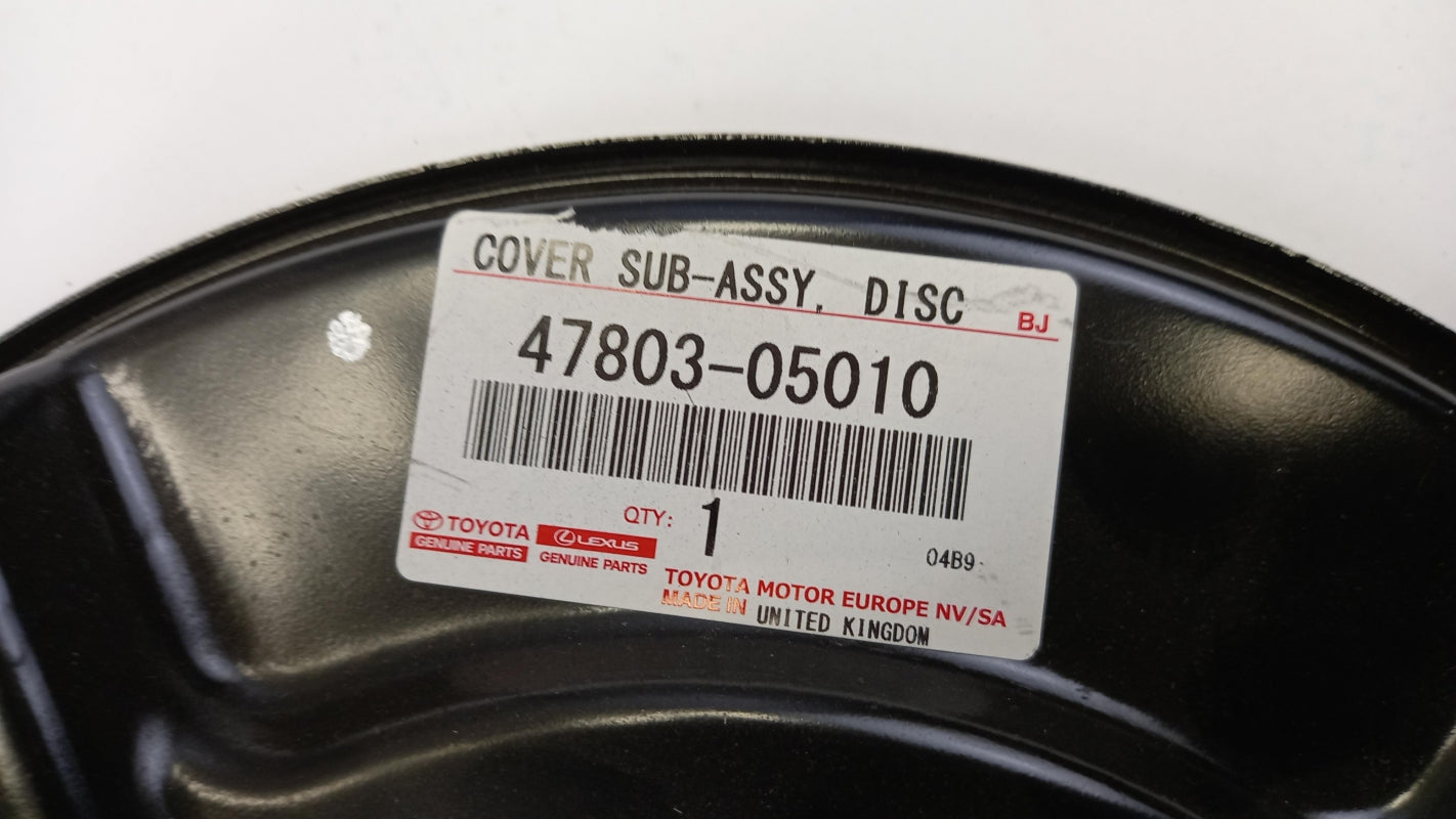 Original TOYOTA Avensis 97-03 Bremsscheibe Spritzblech Hinten Rechts 4780305010