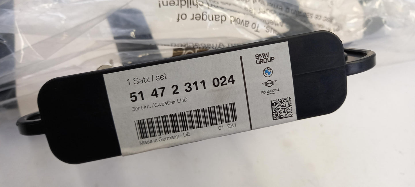 Original BMW 3er E90-E93 Gummimatten Fußmattensatz vorne 51472311024