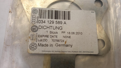 Original AUDI 100 80 S2 S4 S6 Coupe 2.2l Abgaskrümmer Dichtung 034129589A