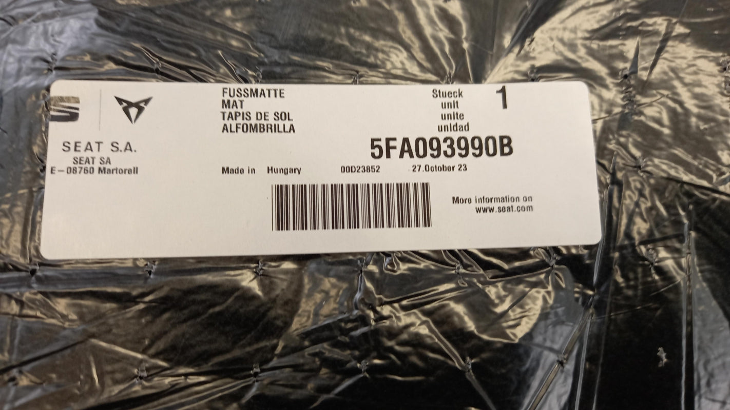 Original SEAT Leon Fußmattensatz 5FA093990B