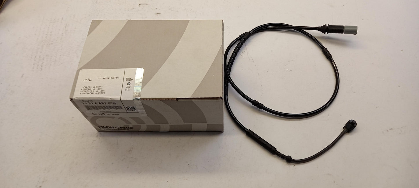 Original BMW 1er F20 F21 Bremsbeläge mit Warnkontakt hinten 34212464314