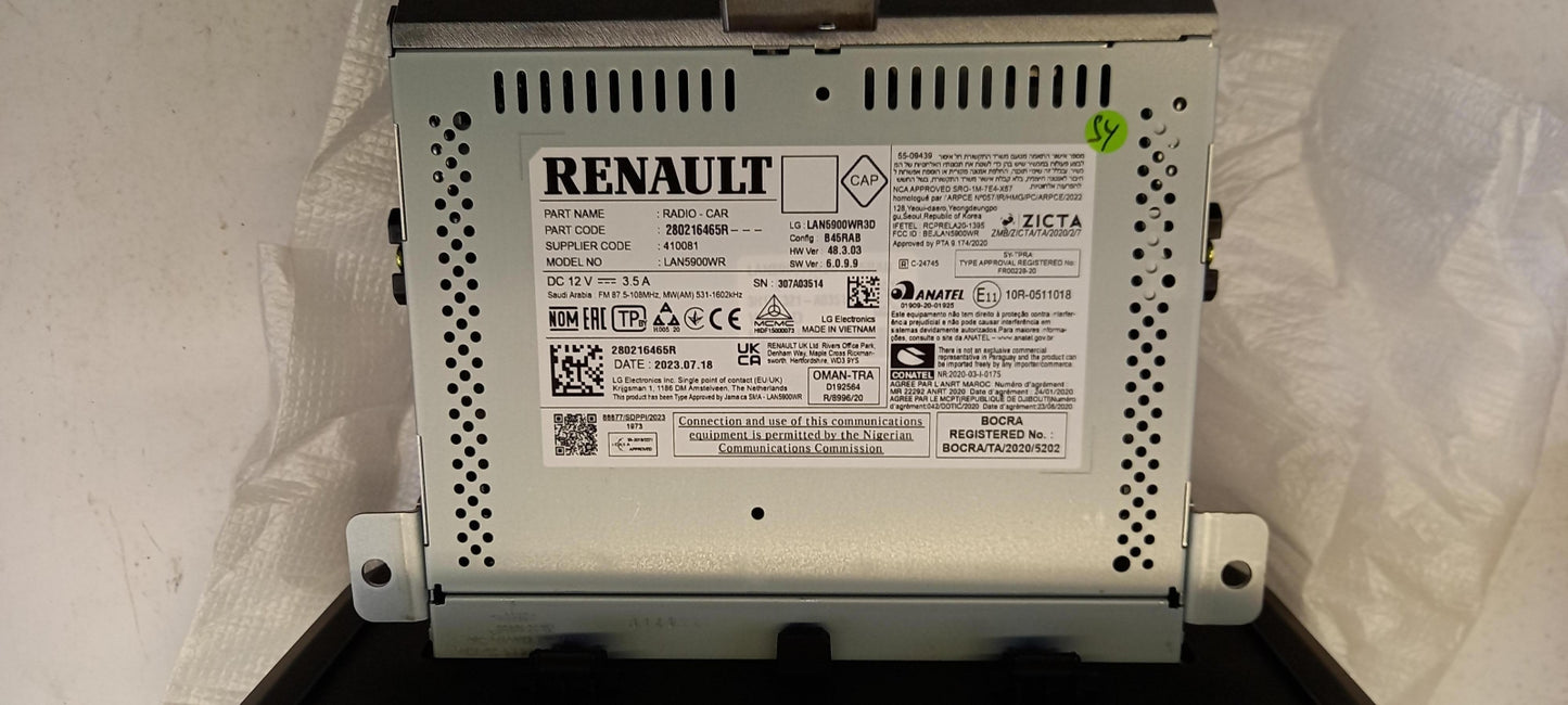 Original DACIA Sandero III Logan III Jogger Multimedia Haupteinheit 280216465R