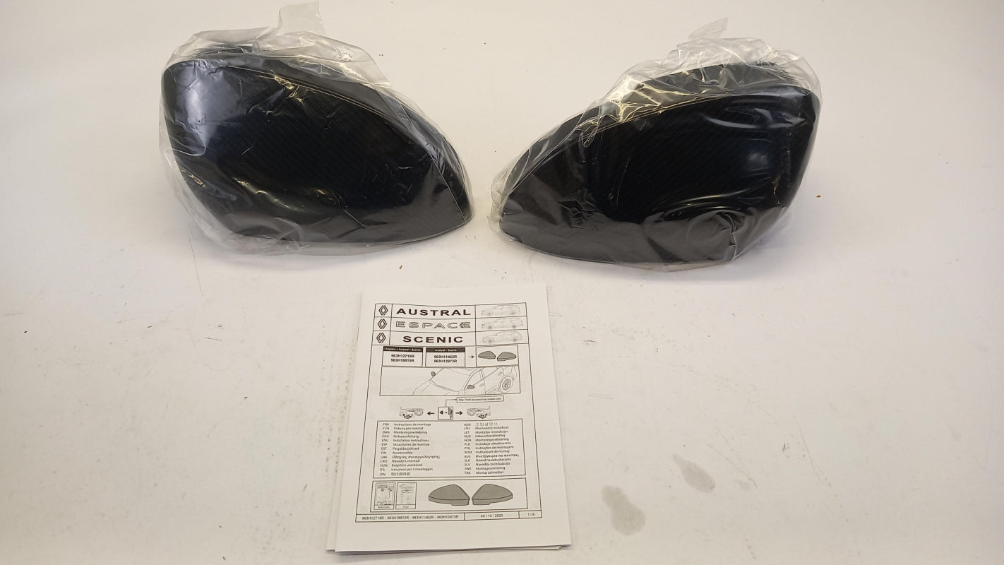 Original RENAULT Austral 2023- Außenspiegelkappen Carbon 963H11462R