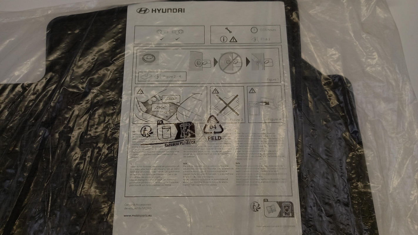 Original HYUNDAI Bayon 2021-2025 Fußmattensatz Q0131ADE50GR