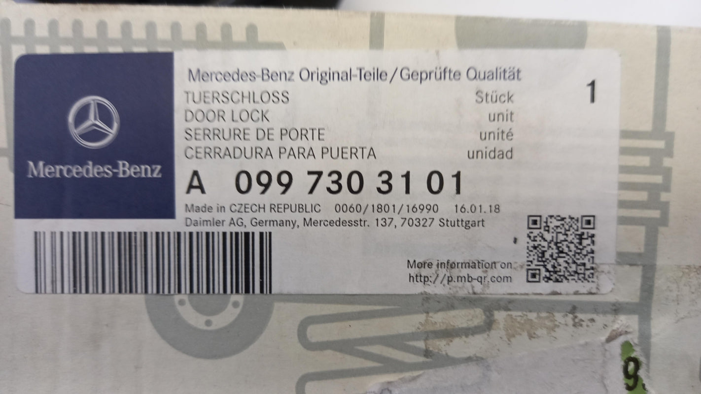 Original MERCEDES-BENZ A-klasse W177 Türschloss hinten links A0997303101