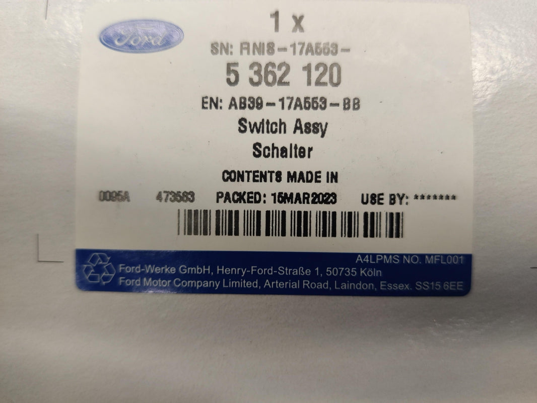 Original FORD Ranger TKE Wischerschalter Lenkstockschalter rechts 5362120
