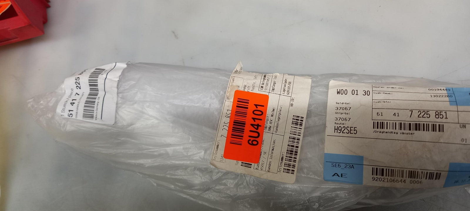 Original BMW 5er F10 F11 Zuziehgriff schwarz links 51417225851