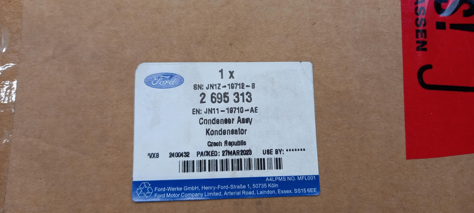 Original OE FORD Klimakondensator 2695313