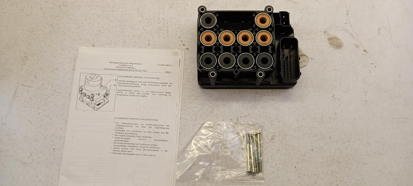 Original OPEL Movano-A 1999-2010 Bremsanlage Hydraulikaggregat 9111733