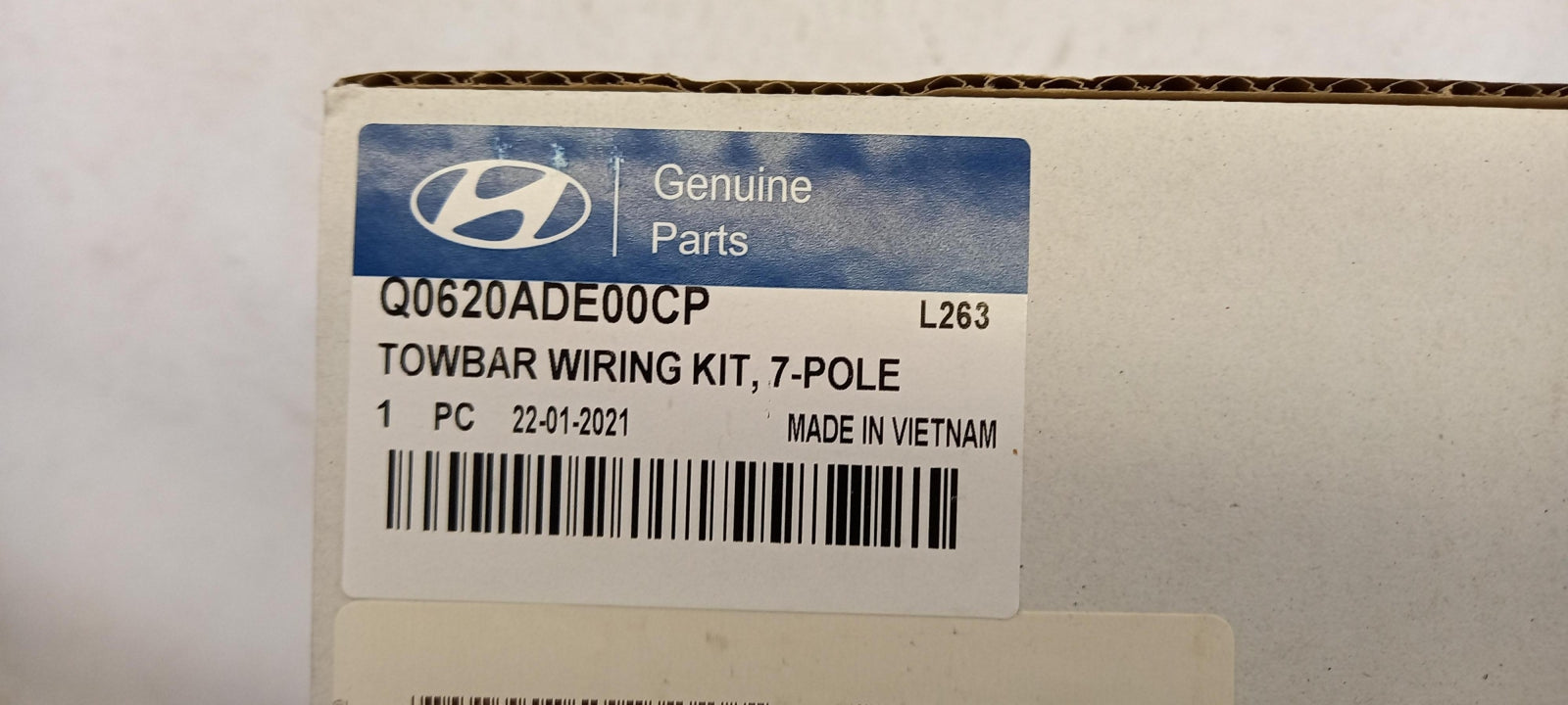 Original HYUNDAI i20 BC3 2021- Anhängerkupplung Elektrosatz 7-pol Q0620ADE00CP