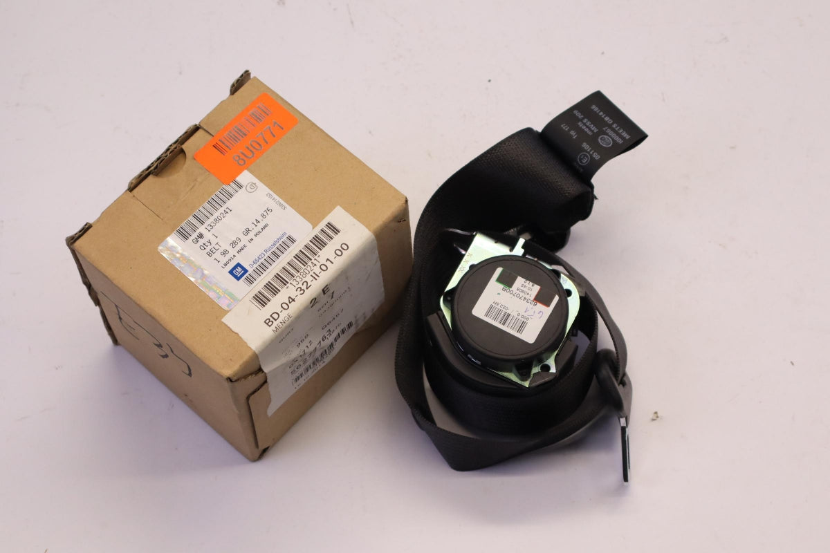 Original OPEL Astra-J Sicherheitsgurt schwarz hinten mitte 13380241