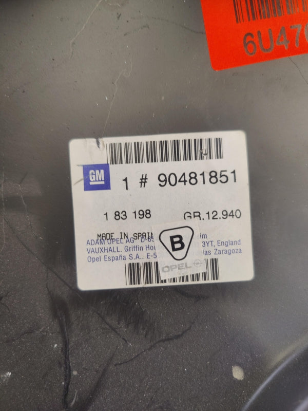 Original OPEL Corsa-B Seitenwand außen unten hinten links 90481851