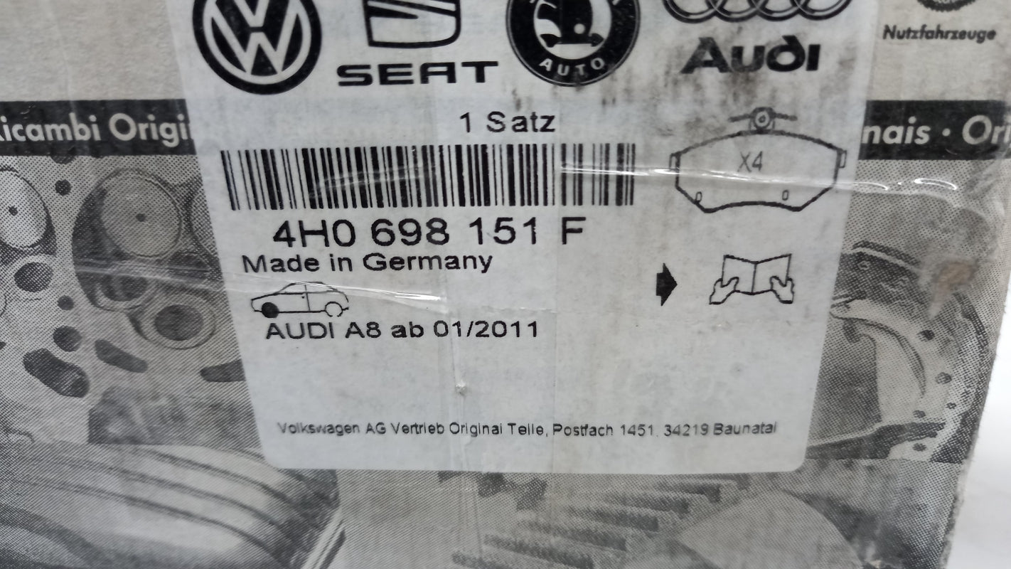 Original AUDI A8 4H Bremsbeläge Bremsklötze vorne 4H0698151F