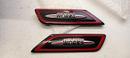 Original MINI F54 JCW Seiten Zierblendenset mit Pad Carbon 51132466565