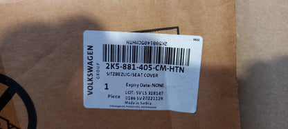 Original VW Caddy 11-20 Sitzbezug titanschwarz vorne 2K5881405CMHTN